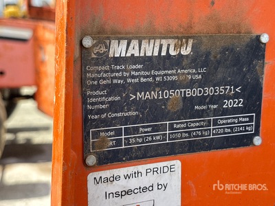 2022 Manitou 1050RT Compact Track Loader
