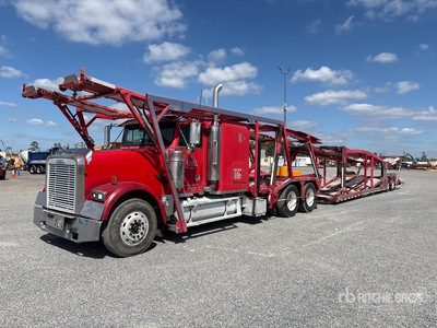 2001 Freightliner FLD 120 6x4 Sleeper Car Carrier Truck