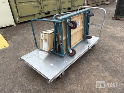 (1) Alera Folding Chair Cart, (1) Wesco Push Cart & (2) Hamilton Push Carts