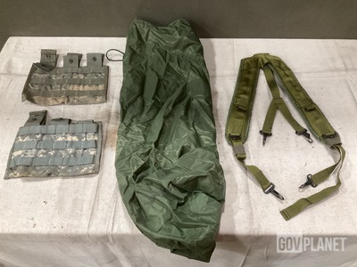 (29) M4 Three Mag Pouches, (15) Clothing Bags & Assorted Items