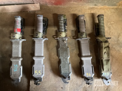 (5) Bayonet Knives w/Scabbards