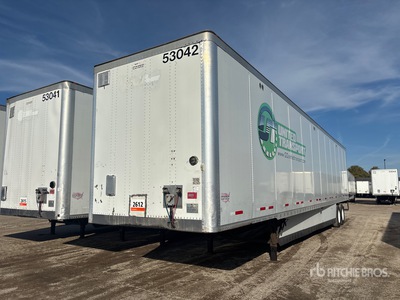 2014 Wabash DVCVHPC 53 ft x 102 in T/A Van Trailer
