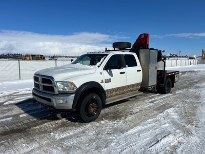 2014 Ferrari F561-A4 5160 lb Knuckle Boom on 2013 Ram 5500 SLT 4x4 Crew Cab Boom Truck