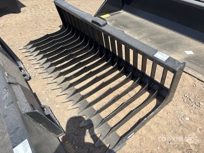 2025 Kit Containers QT-SG-S76-V3 76 in Skeleton Skid Steer Grapple Bucket (Unused)