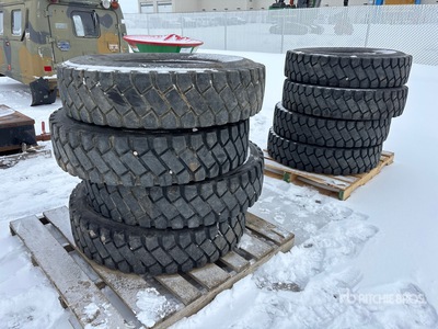 Quantity of (8) Dunlop 11R22.5 Tires