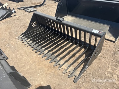 2025 Kit Containers QT-SG-S76-V3 76 in Skeleton Skid Steer Grapple Bucket (Unused)