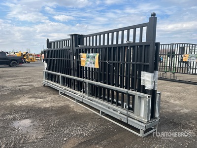 Quantity of (3) 2026 Suihe NFG-20FC-3 20 ft Farm Metal Driveway Gate (Unused)