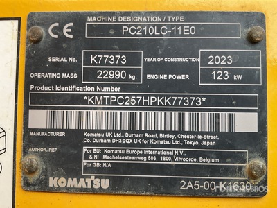 2023 Komatsu PC 210 LC 11 Koparka gąsienicowa