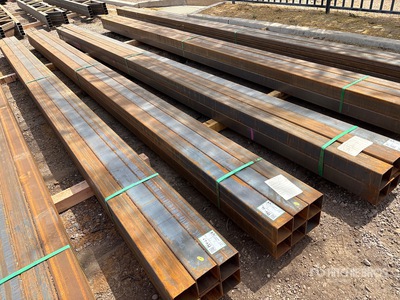 Quantity of 2025 Kit Containers 1/8 in Wall 4 in x 4 in Steel Tube (Unused)