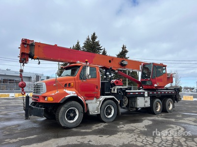 National 1800 40 ton Straight Boom on 2002 Sterling L9500 8x4 شاحنة رافعة