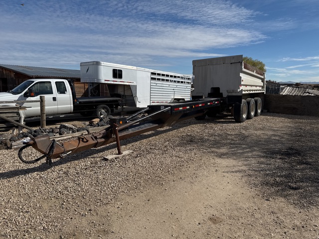 1988 Beall 14 ft Tri/A Pup Aluminum End Dump Trailer