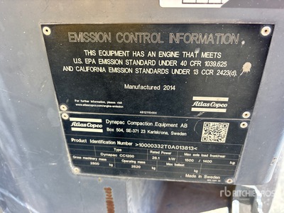 2014 Dynapac CC1200 Walec dwubębnowy