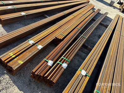 Quantity of (16) 20 ft 1.5x1.5 in Square Tubing