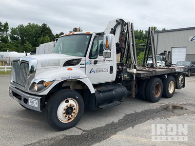 2006 IMT 12-89R 8155 lb Knuckle Boom on 2011 International 7500 Work Star 8x4 Camion à flèche