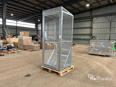 Quantity of (2) Galvanized Propane Tank Storage Cages (Unused)