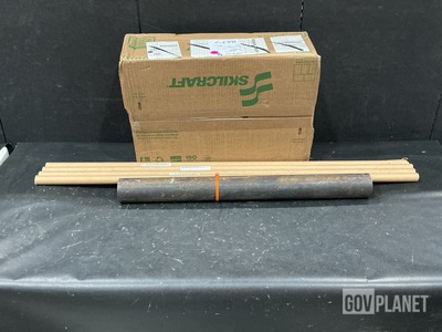 (2') of Metal Bar, (10) Cleaning Staff Section Assemblies & Assorted Items