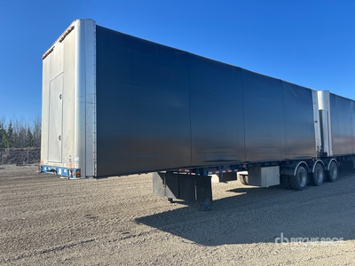 2015 Doepker 32 ft Tri/A Super B-Train Lead Zijtrailer met gordijn