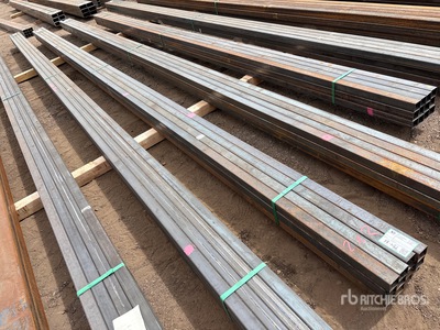 Quantity of 2025 Kit Containers 14ga Wall 2 in x 2 in Steel Tube (Unused)