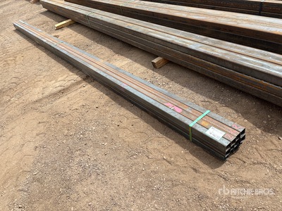 Quantity of 2025 Kit Containers 14ga Wall 2 in x 2 in Steel Tube (Unused)