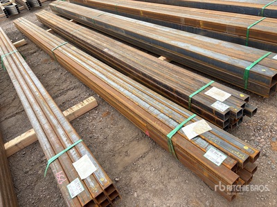 Quantity of 2025 Kit Containers 8ga Wall 2.5 in x 2.5 in Steel Tube (Unused)