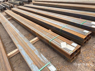 Quantity of 2025 Kit Containers 1/8 in Wall 4 in x 4 in Steel Tube (Unused)