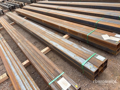 Quantity of 2025 Kit Containers 1/8 in Wall 4 in x 4 in Steel Tube (Unused)