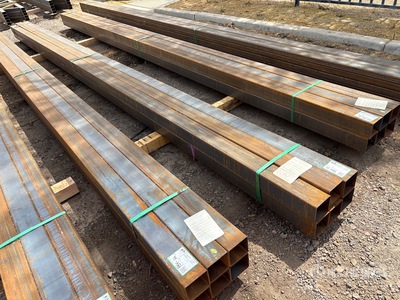 Quantity of 2025 Kit Containers 1/8 in Wall 4 in x 4 in Steel Tube (Unused)