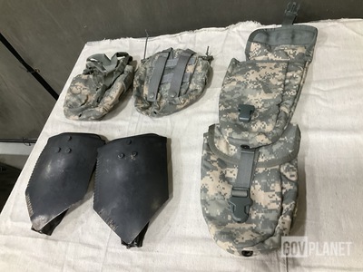 (12) Entrenching Tools, (44) Entrenching Tool Carriers & (393) Canteen Pouches