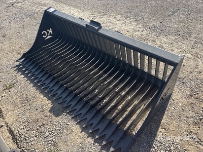 2025 Kit Containers QT-SB-H72-F 72 in Skeleton 72 in. QT Fine Skeleton High Side Skid Steer Bucket (Unused)