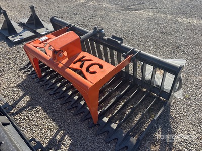 2025 Kit Containers QT-SG-S76-V3 76 in. Single Cylinder Skeleton Skid Steer Grapple Bucket (Unused)