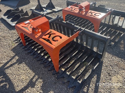 2025 Kit Containers QT-SG-S76-V3 76 in Skeleton 76 in. Skid Steer Grapple Bucket (Unused)