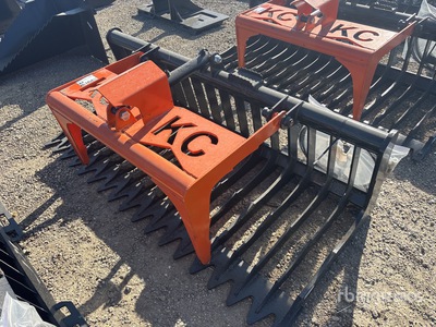 2025 Kit Containers QT-SG-S76-V3 76 in Skeleton 76 in. Single Cylinder Skeleton Skid Steer Grapple Bucket (Unused)