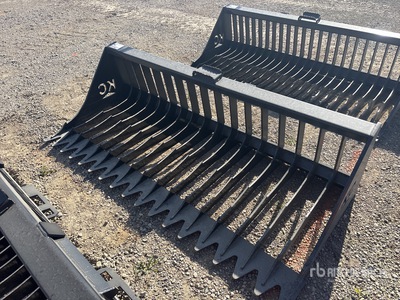 2025 Kit Containers QT-SB-H76-V3 76 in Skeleton 76 In. Skeleton High Side Skid Steer Bucket (Unused)