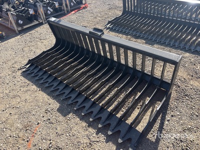 2025 Kit Containers QT-SB-L76-V3 76 in Skeleton 76 In. Skeleton Low Side Skid Steer Bucket (Unused)