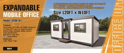 2026 suhivelee 0209-J01 20 ft x 10 ft Skid-Mounted Bureau mobile (Unused)