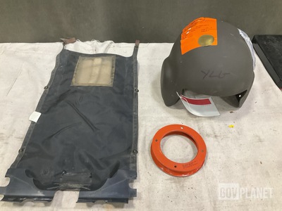 (1) Gas Turbine Engine Seal, (2) Flyer's Helmet Shells & Assorted Items