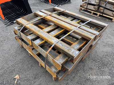 Quantity of (10) Kit Containers QT-F-BLANK Skid Steer Attachment Mounting Plate (Unused)