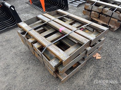 Quantity of (10) Kit Containers QT-F-BLANK Skid Steer Attachment Mounting Plate (Unused)