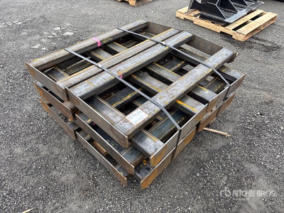 Quantity of (10) Kit Containers QT-F-BLANK Skid Steer Attachment Mounting Plate (Unused)