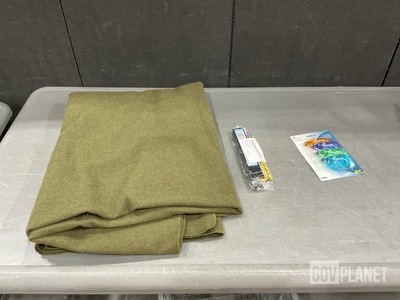 (10) Fluorescent Ballasts, (11) Blankets, (36) Packages of Tape & Assorted Items