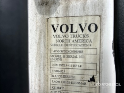 2016 Volvo VNL300 4x2 Tracteur Routier