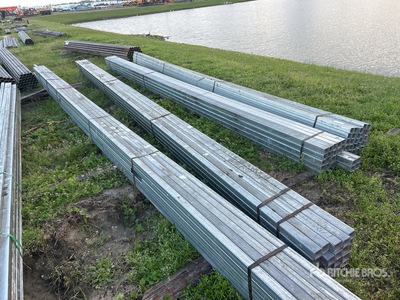 Quantity of 2 in x 2 in x 20 ft Square Tubing