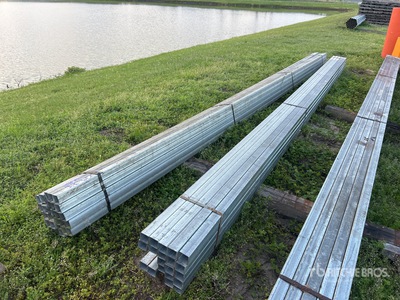 Quantity of 2 in x 2 in x 20 ft Square Tubing