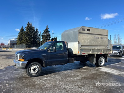 2001 Ford F-450 XL 4x2 Wood chipper box Autocarro ribaltabile