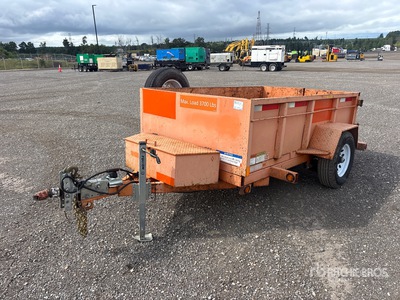 2019 Miska MD 58 8 ft 6 in S/A Dump Utility Trailer
