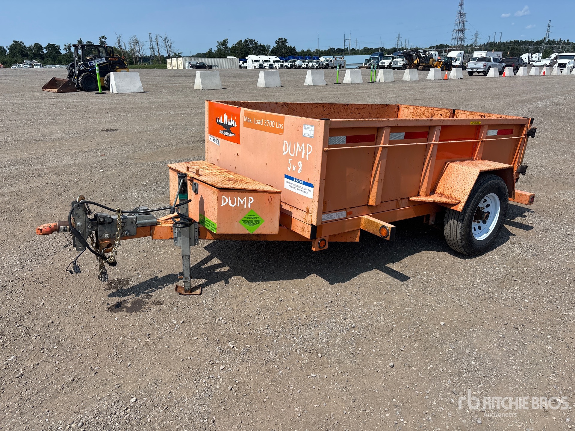 2019 Miska MD 58 8 ft 4 in S/A 5 x 8 Dump Utility Trailer