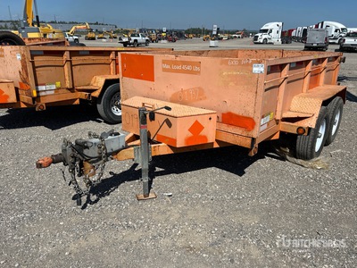 2019 Miska MD 610 10 ft T/A Tipping Utility Trailer