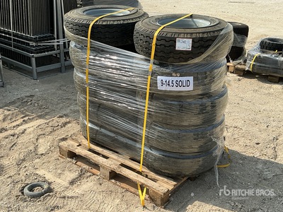 Quantity of (10) Wearmaster 9-14.5 Équipements pour pneus - Fits Scissor Lift