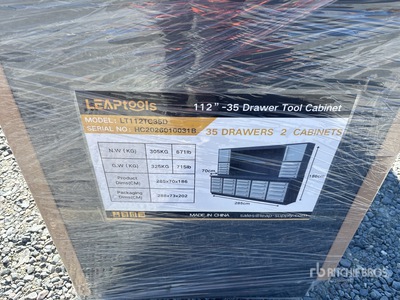 2026 LEAP LT112TC35D (2850mm)112"-35 Drawer Tool Cabinet Workbench (Unused)