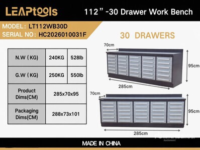 LEAP LT112WB30D ベンチ (Unused)